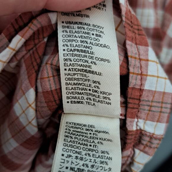 GOODTHREADS Maroon Plaid Button Down Long Sleeve Men's Large Tall - Picture 5 of 6